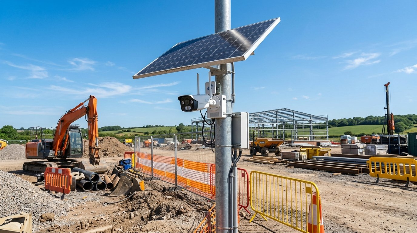 Geçici Projeler ve Şantiyeler İçin Solar 4G Kamera Sistemleri
