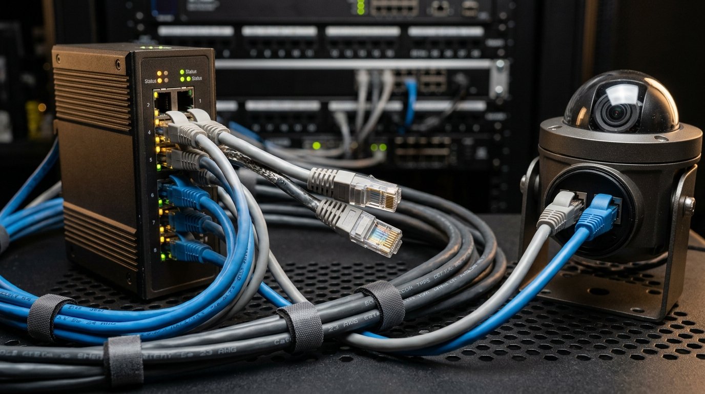 Kablolu Güvenlik Sistemleri İçin Ethernet ve Power-Over-Ethernet (PoE) Kablo Seçimi: Doğru Tipi Seçme ve Uygulama Pratikleri