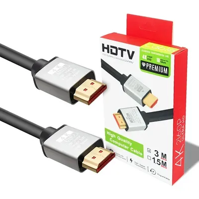 Kadraj 3m HDMI Kablosu | 4K@60Hz, 8K Destekli | Altın Kaplama Konektör | Dayanıklı PVC Kaplama