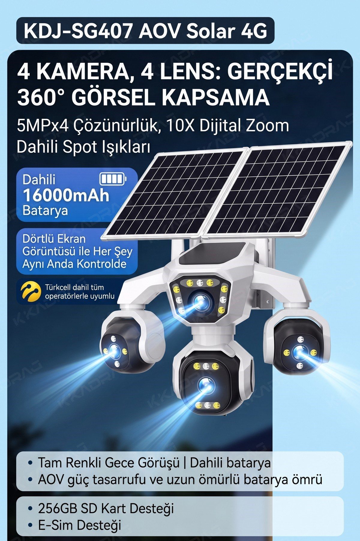 KDJ-SG407 360 Derece Tam Alan Kontrolü