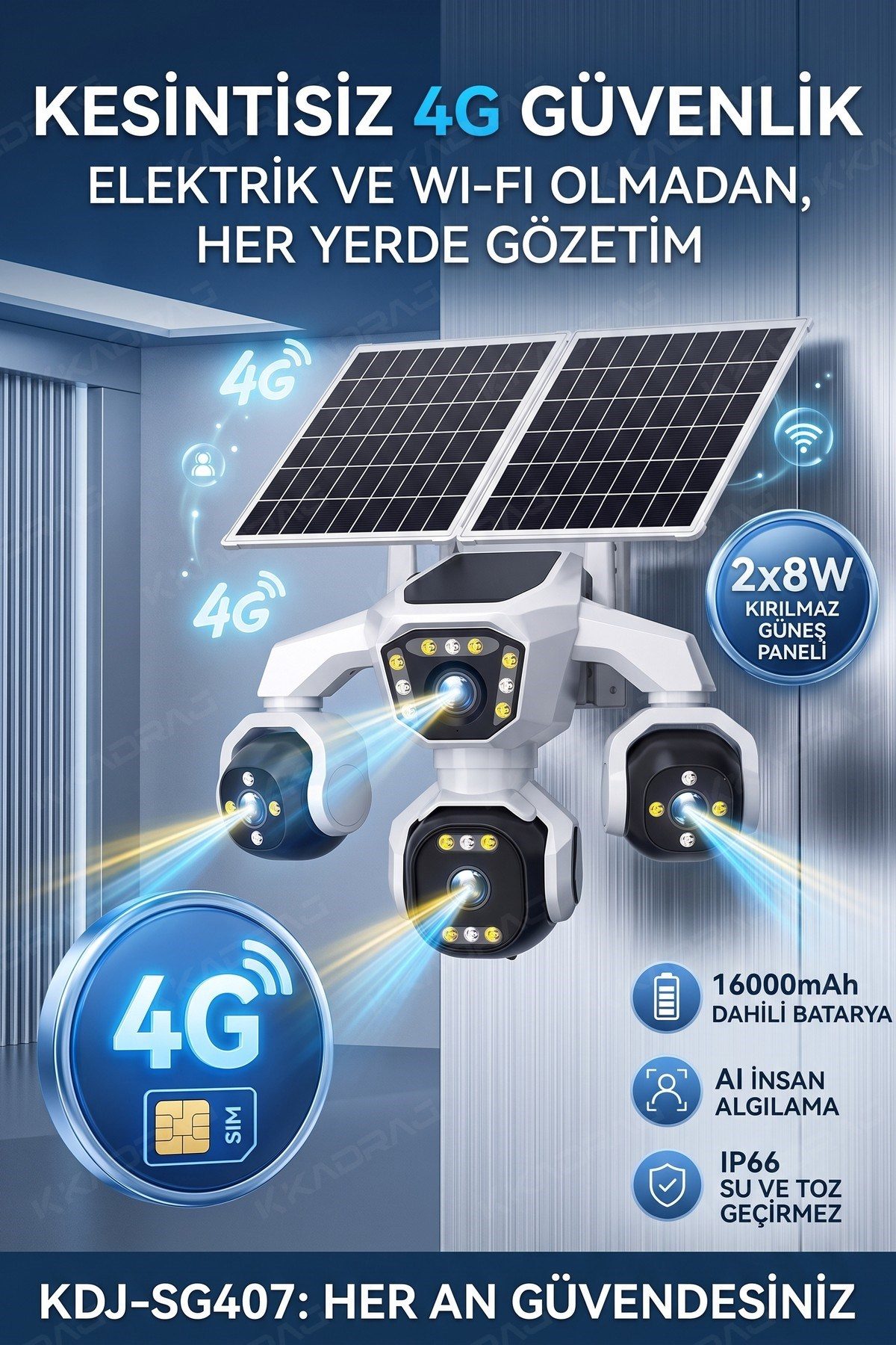 KDJ-SG407 Elektriksiz Alanda 4G Koruma