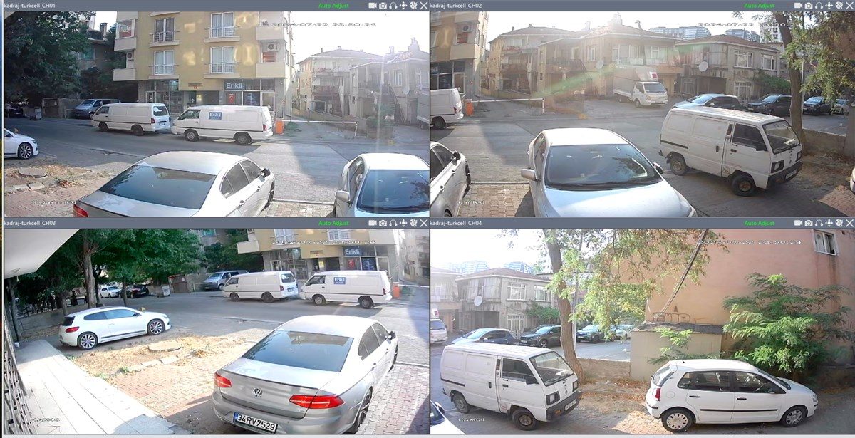 Kadraj 4 Kameralı Set 5MP Sony SecuLensli 1080p Güvenlik Kamerası Seti - 8 Warm LED, Colorvu Gece Renkli Görüş, Su Geçirmez, Full HD, Kolay Kurulum