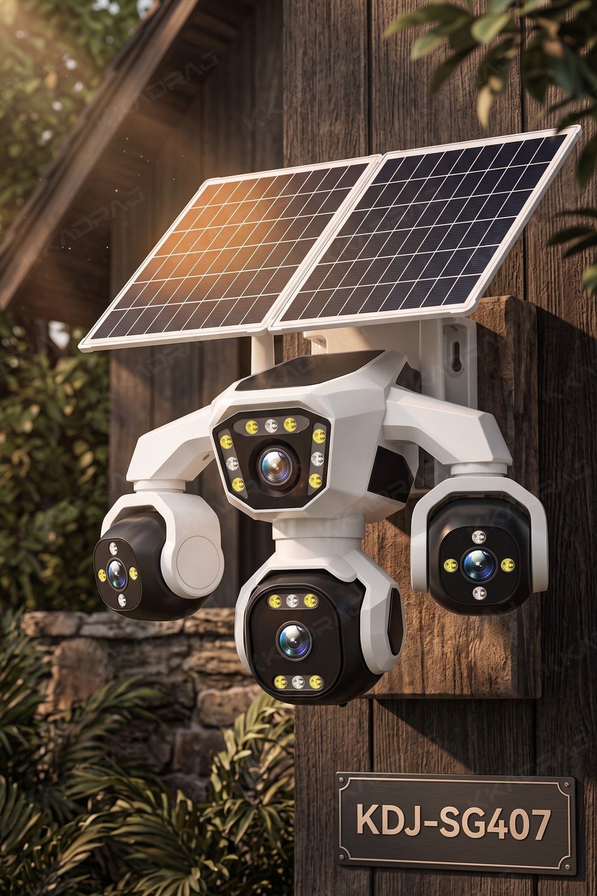 Kadraj 4 Kameralı - Solar Panelli 16000 Mah. Turkcell Yıllık Hat 20MP Güvenlik Kamerası YapayZeka Tc25 - görsel 16