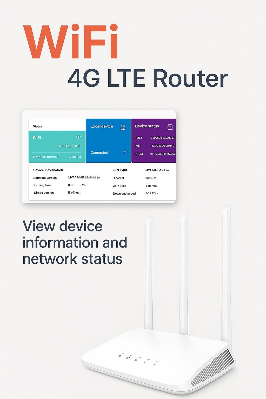 4G Modem - WiFi 4G LTE Router – Tak-Çalıştır Mobil İnternet Çözümü - görsel 5