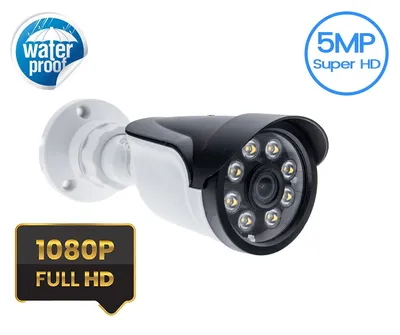 Kadraj Kadraj 5mp Sony SecuLensli 1080p 8 Warm Led Colorvu Gece Renkli Görüş Su Geçirmez Full HD Güvenlik