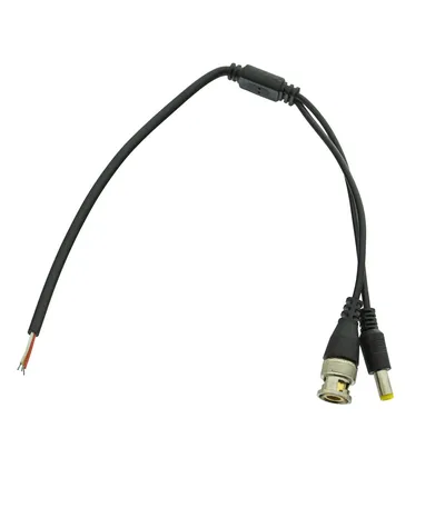 Kadraj Kadraj Kablolu BNC Konnektör + DC Power Jack - 10 Adet - Güvenlik Kamerası Kablosu - CCTV