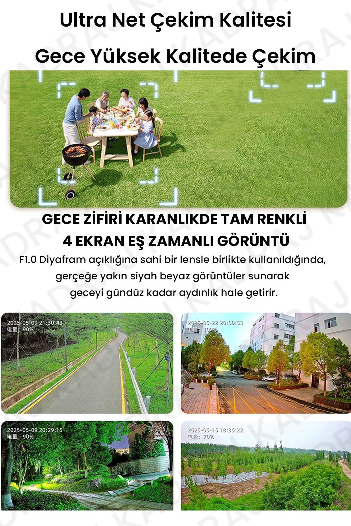 IOMA Sim Kartlı Kamera , Güneş Enerjili 4 Kameralı Solar Panelli Kamera , 20000 Mah | 2 Solar Panel | 4G | IOMA - görsel 7