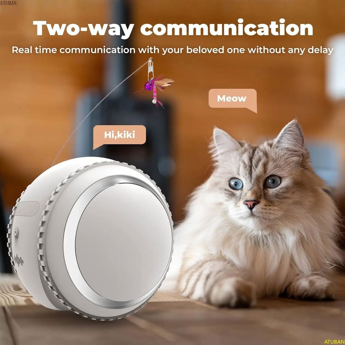 Kadraj Smart PET Robot Kedi Köpek Kamerası - Evcil Hayvan Kamerası
